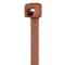 Panduit Cable Tie, 14-1/2 in L, 4 in Max Bundle Dia., Brown, Nylon 6/6, 50 lb Strength, 1000 PK PLT4S-M1 - alternate 4